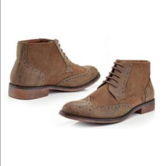 Henry Ferrera Other - Henry Ferrera Lace Denim Wing Tip Oxford Boots